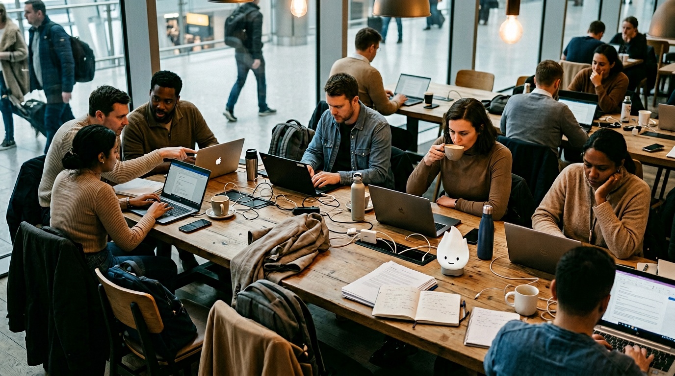 Best coworking space at Heathrow Terminal 5 for remote workers on a tight budget.