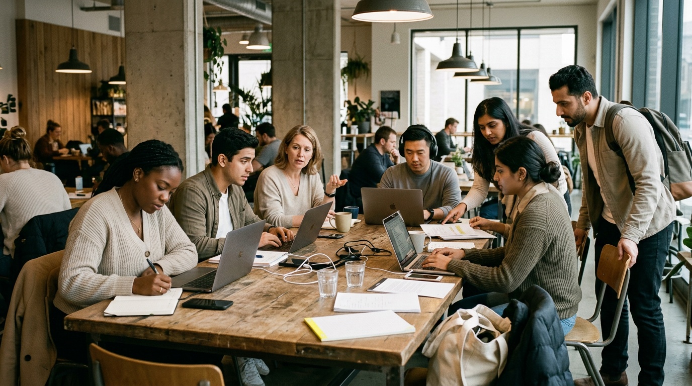 Coworking spaces in Giza suitable for small startup teams needing collaboration areas