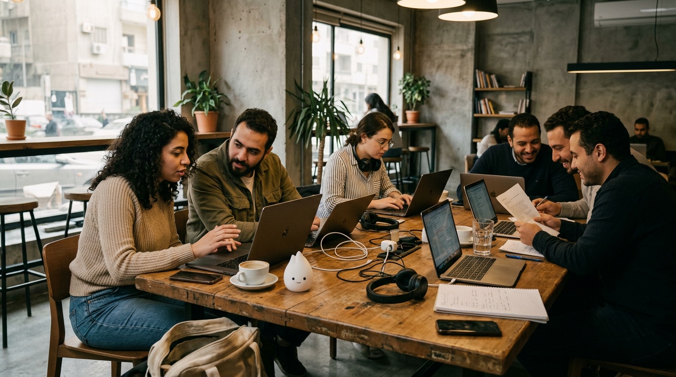 Coworking spaces in Giza suitable for small startup teams needing collaboration areas