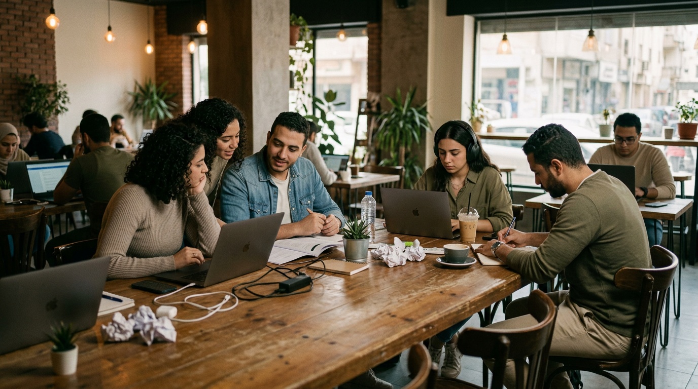 what coworking space should I choose if I need a professional address in Mansoura?