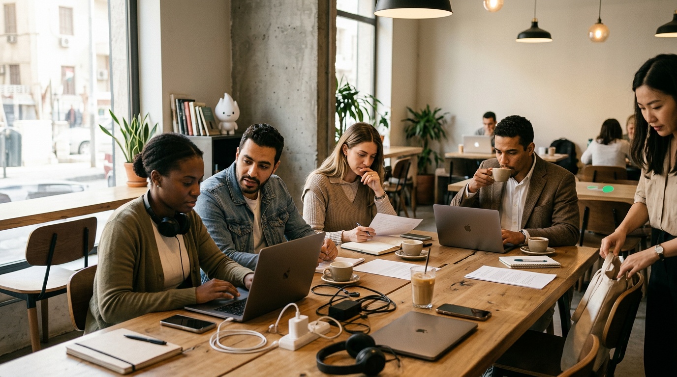 what coworking space should I choose if I need a professional address in Mansoura?