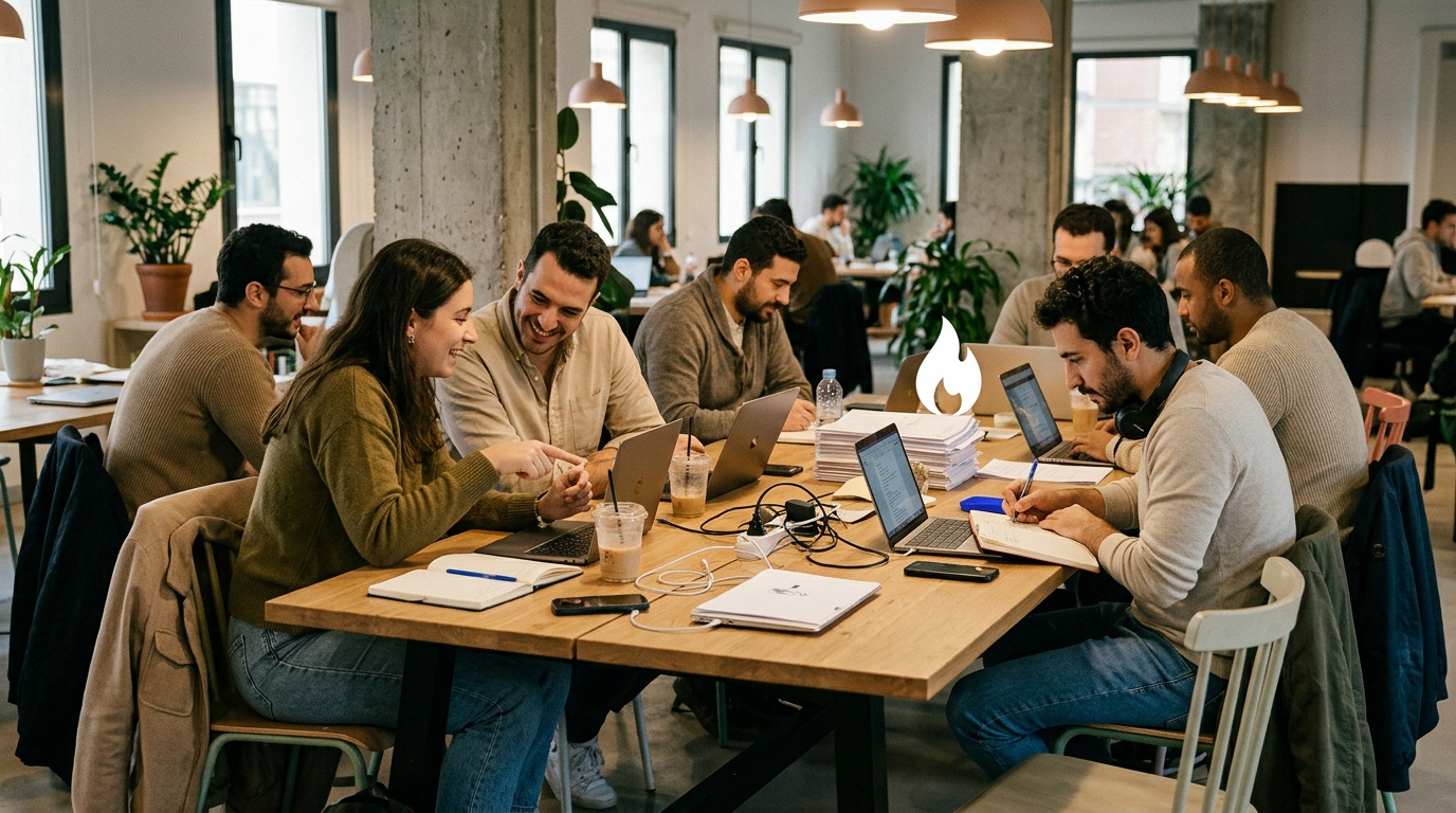 What is the difference between a serviced office and a coworking space in Giza?