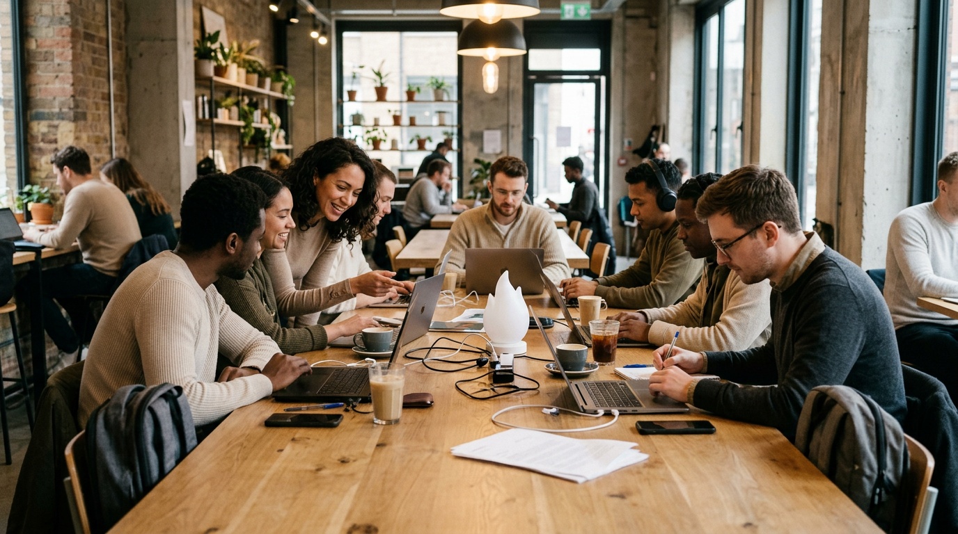 What's the difference between serviced offices and coworking spaces in London?