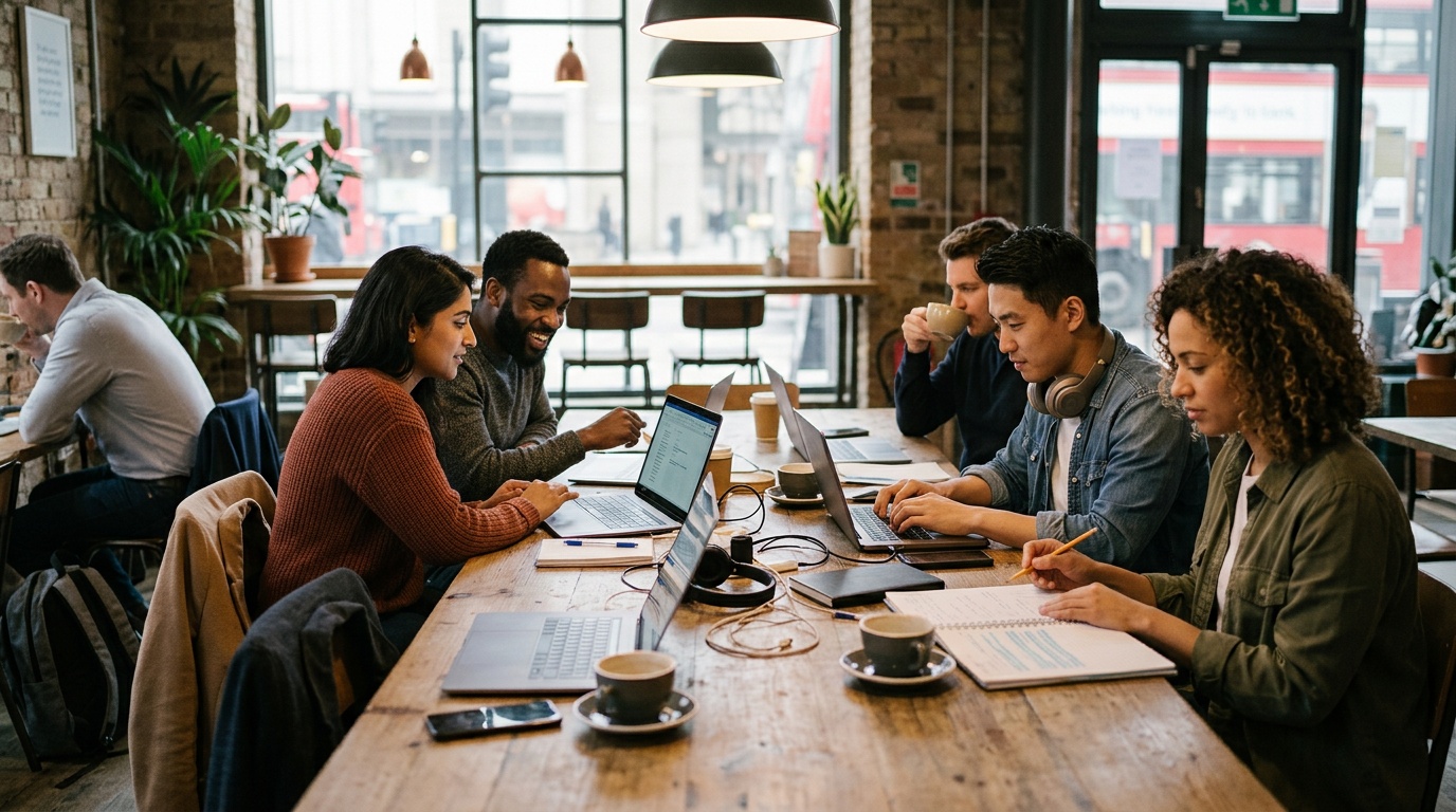 Which London workspace has good public transport links and is suitable for businesses?