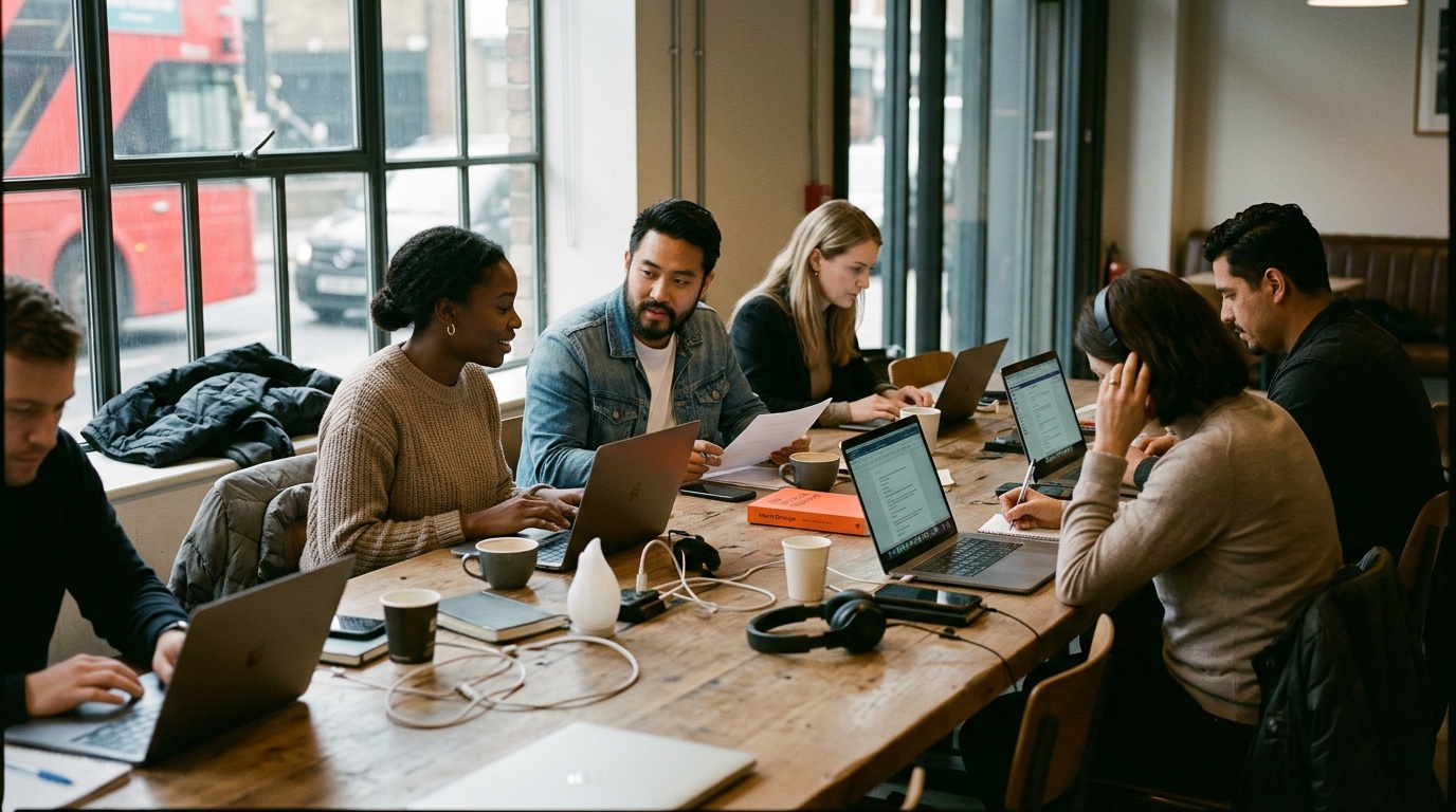 Which London workspace has good public transport links and is suitable for businesses?