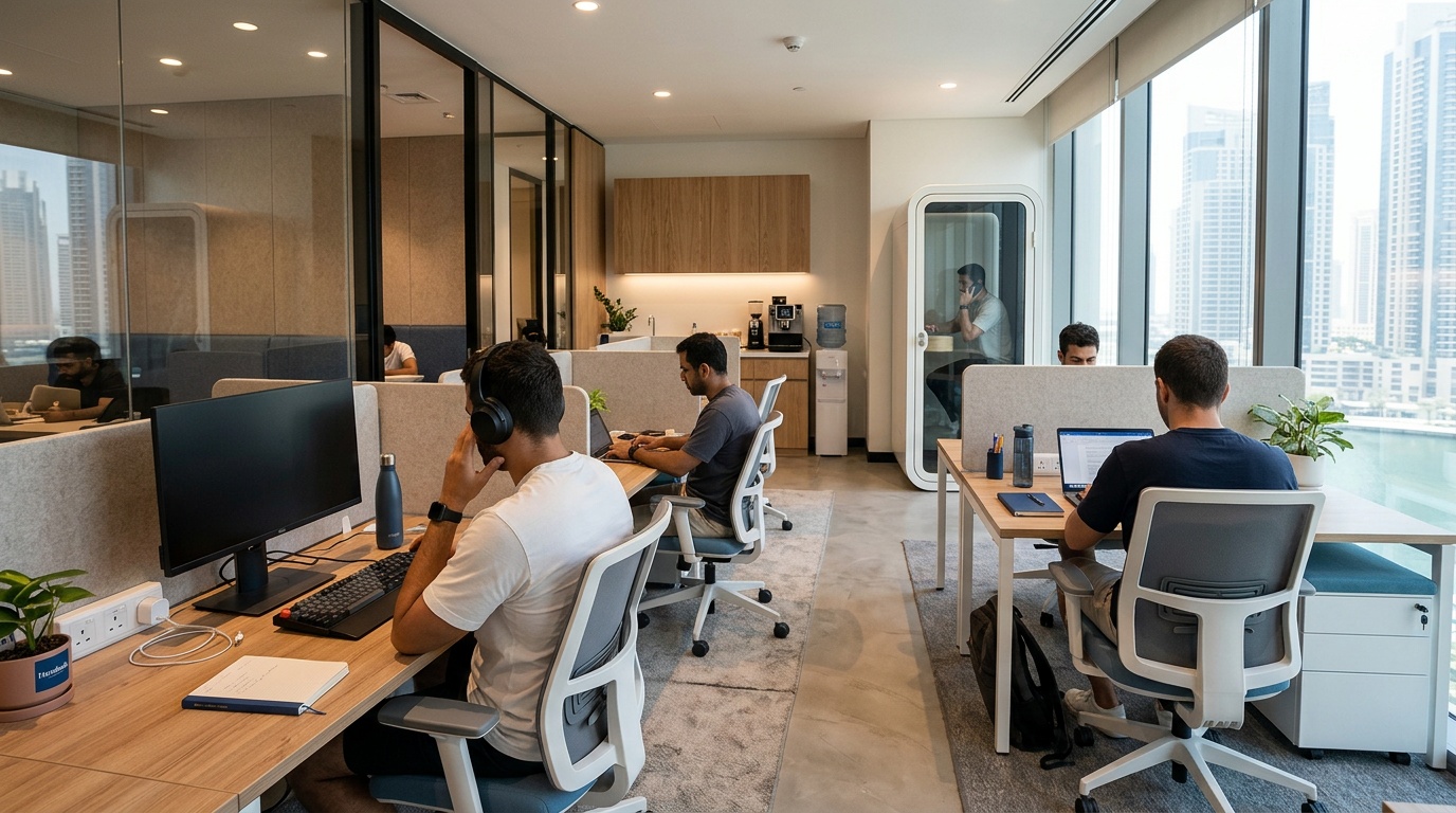 Best coworking space for a solo freelancer needing a quiet environment in Dubai