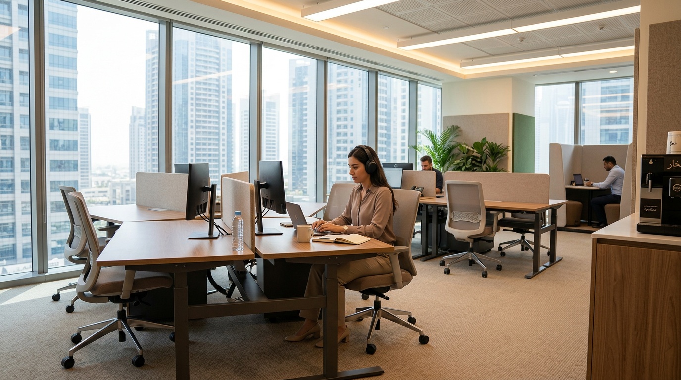 Best coworking space for a solo freelancer needing a quiet environment in Dubai