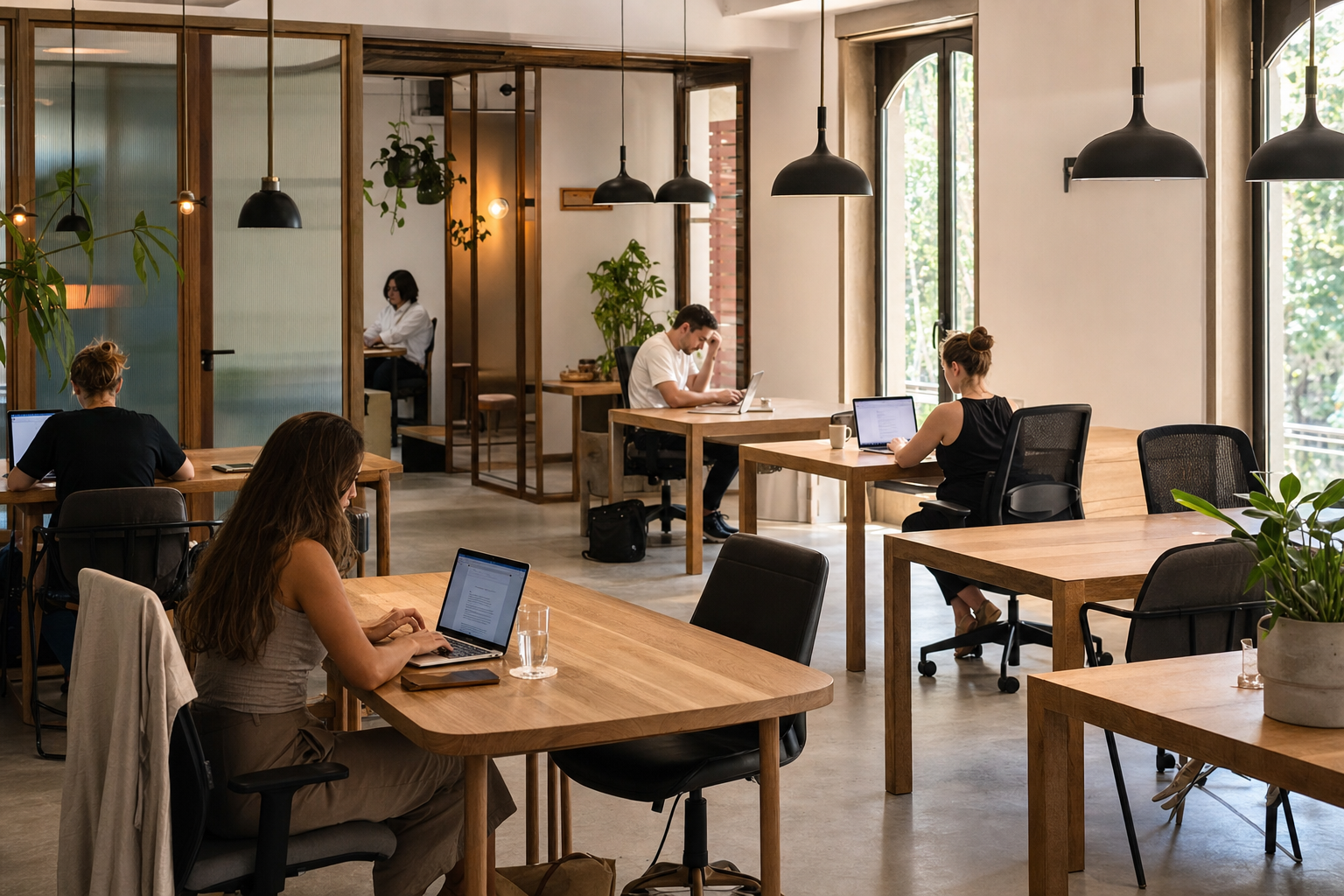 Best coworking space for a solo freelancer needing a quiet environment in التكافؤ