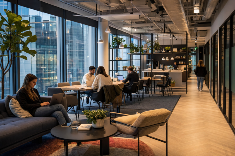 Compare amenities at different shared workspaces in التكافؤ