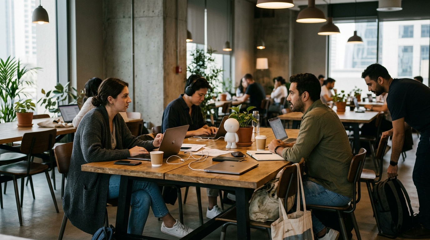 Compare hot desk pricing and amenities in Dubai's business districts.