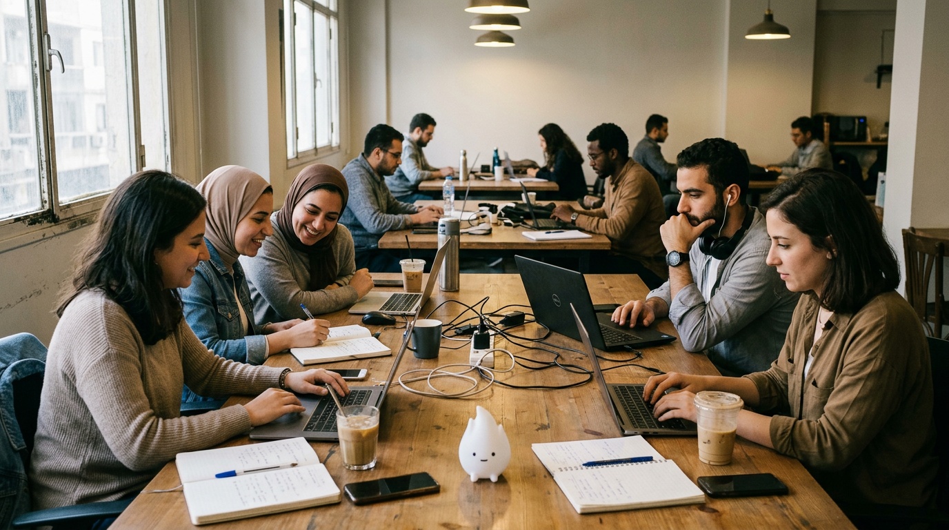 Comparing amenities at different Cairo coworking spaces