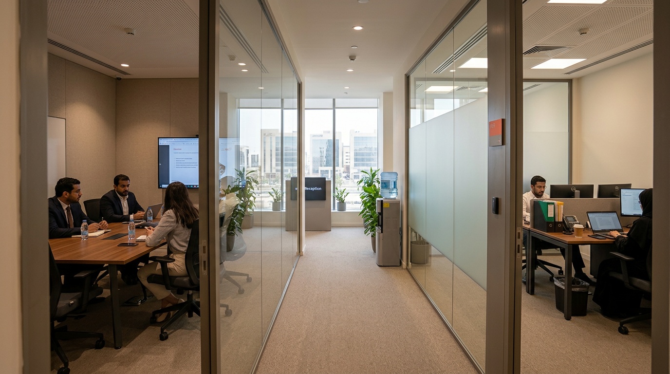Comparing private offices vs. meeting rooms for small teams in Riyadh