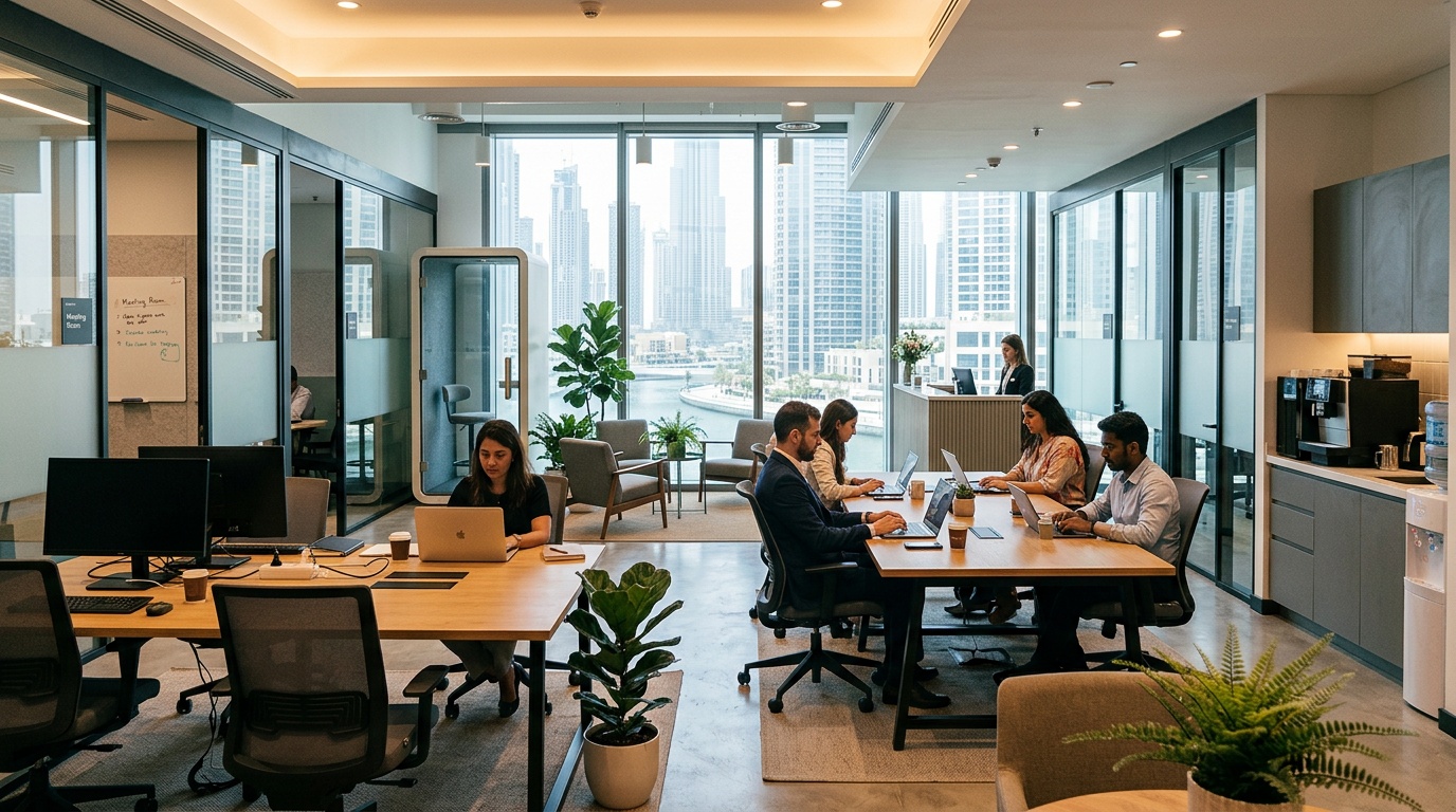 Coworking space cost Dubai per month
