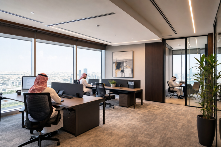 Coworking spaces in Riyadh with private offices suitable for businesses