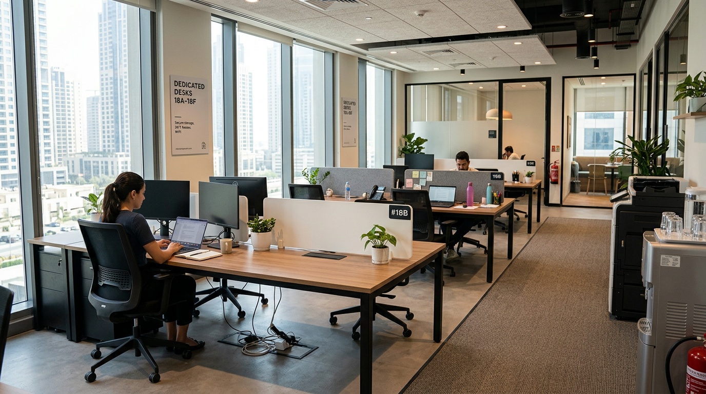Dedicated desk monthly cost Dubai
