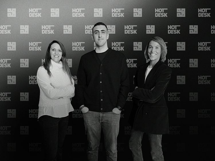 Hotdesk co-founders Mohamed Khaled, Ali Shweki, and Mohamed Elsarrag