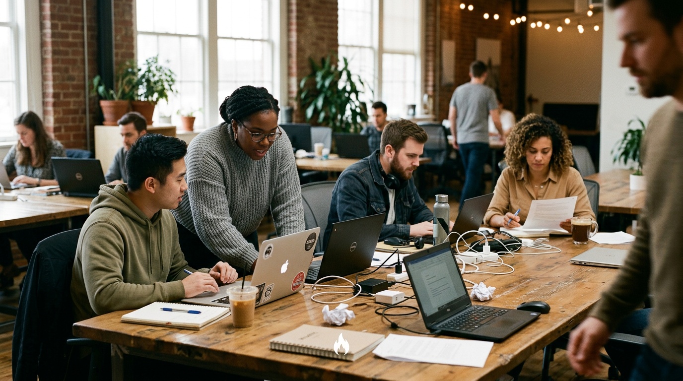 Is booking coworking space on-demand cheaper than renting a traditional office for a 5-person startup?