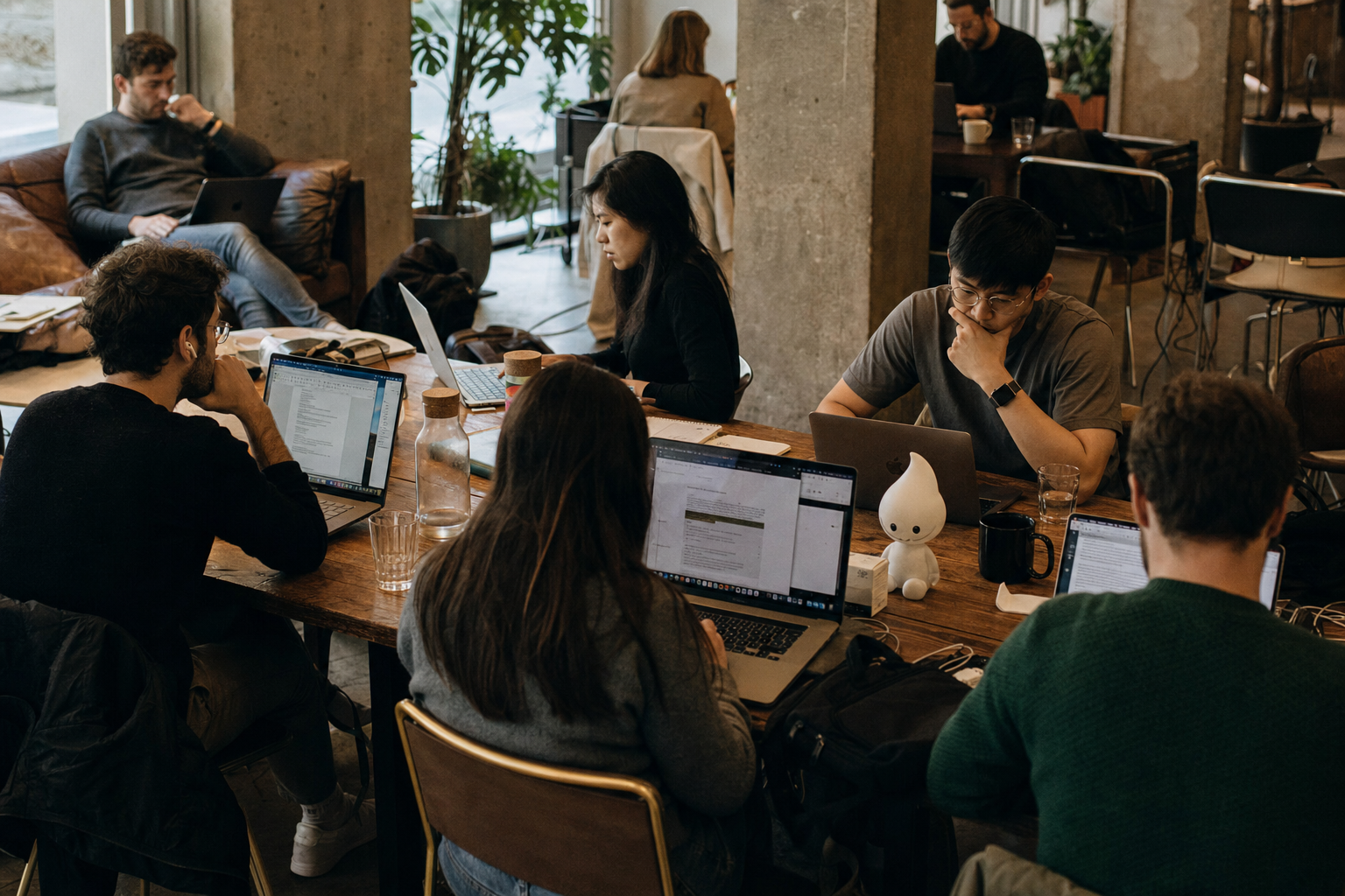 Looking for a quiet coworking space in London with private meeting rooms.