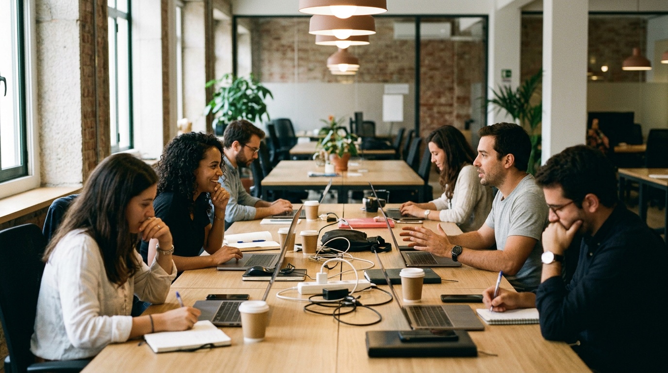 What coworking space in Lisbon is suitable for a small startup team needing flexibility?
