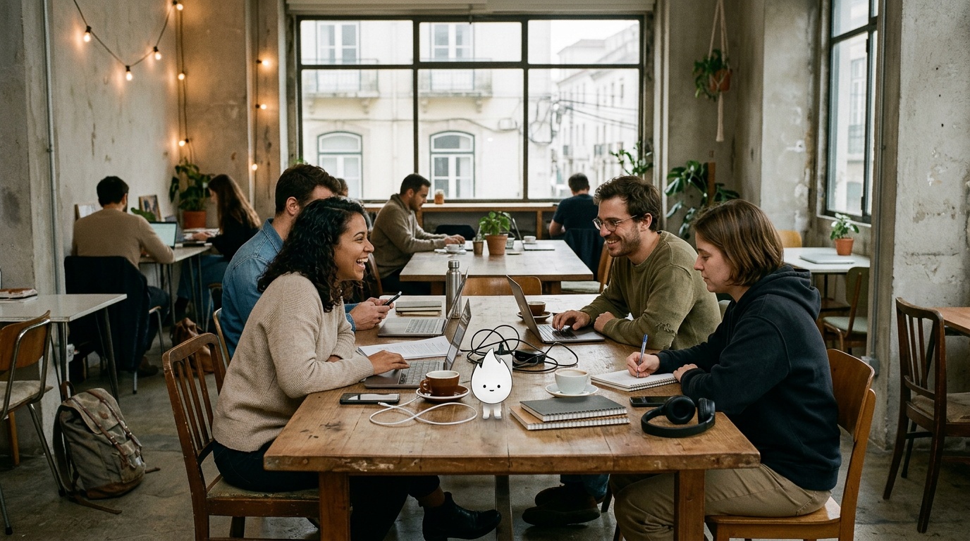 What coworking space in Lisbon is suitable for a small startup team needing flexibility?