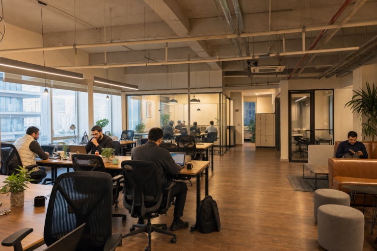 what coworking space should I choose if I need a professional address in Mansoura?