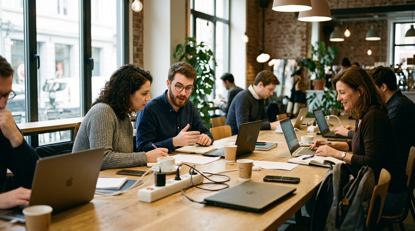 What do Brussels real estate agents recommend for flexible office solutions?