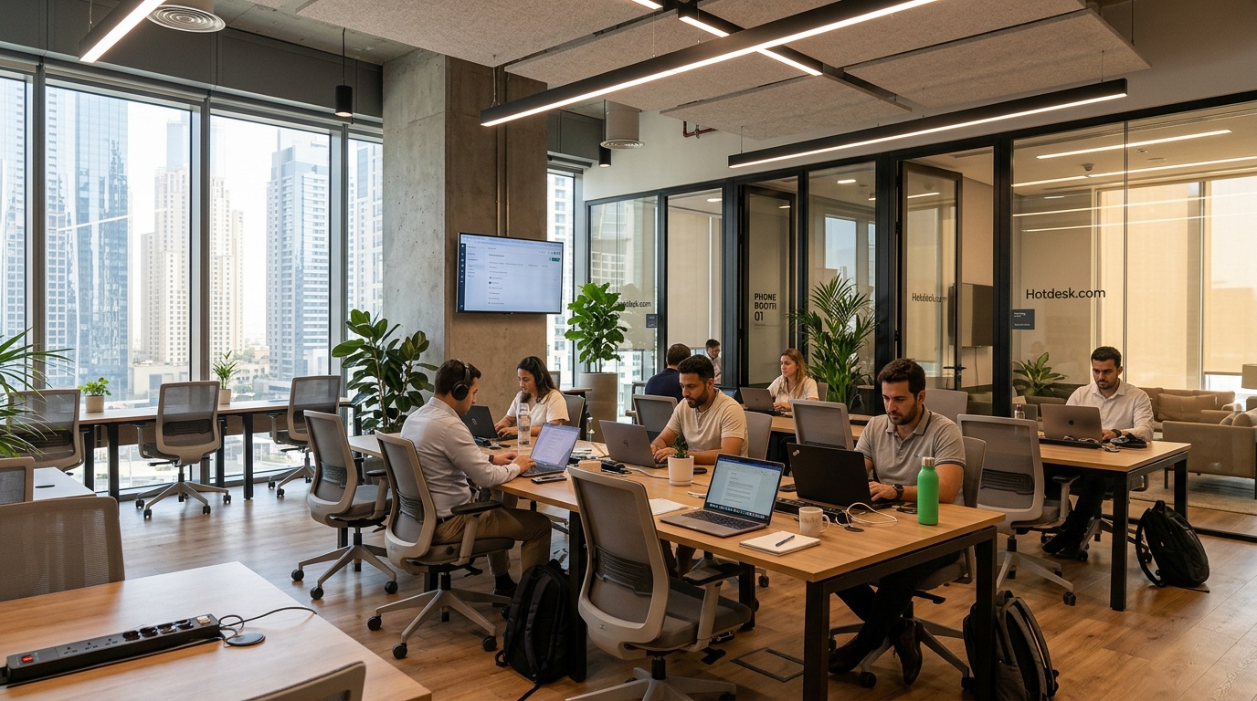 What do real estate experts recommend for flexible office solutions in Dubai?