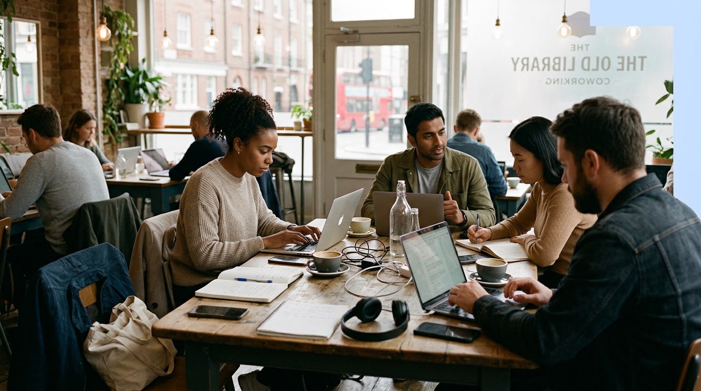 What's the difference between serviced offices and coworking spaces in London?