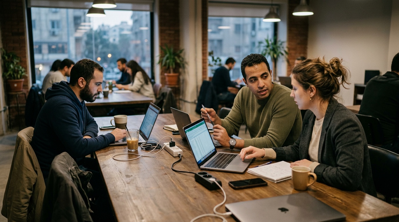 Which Cairo coworking space offers better amenities: private offices or hot desks?