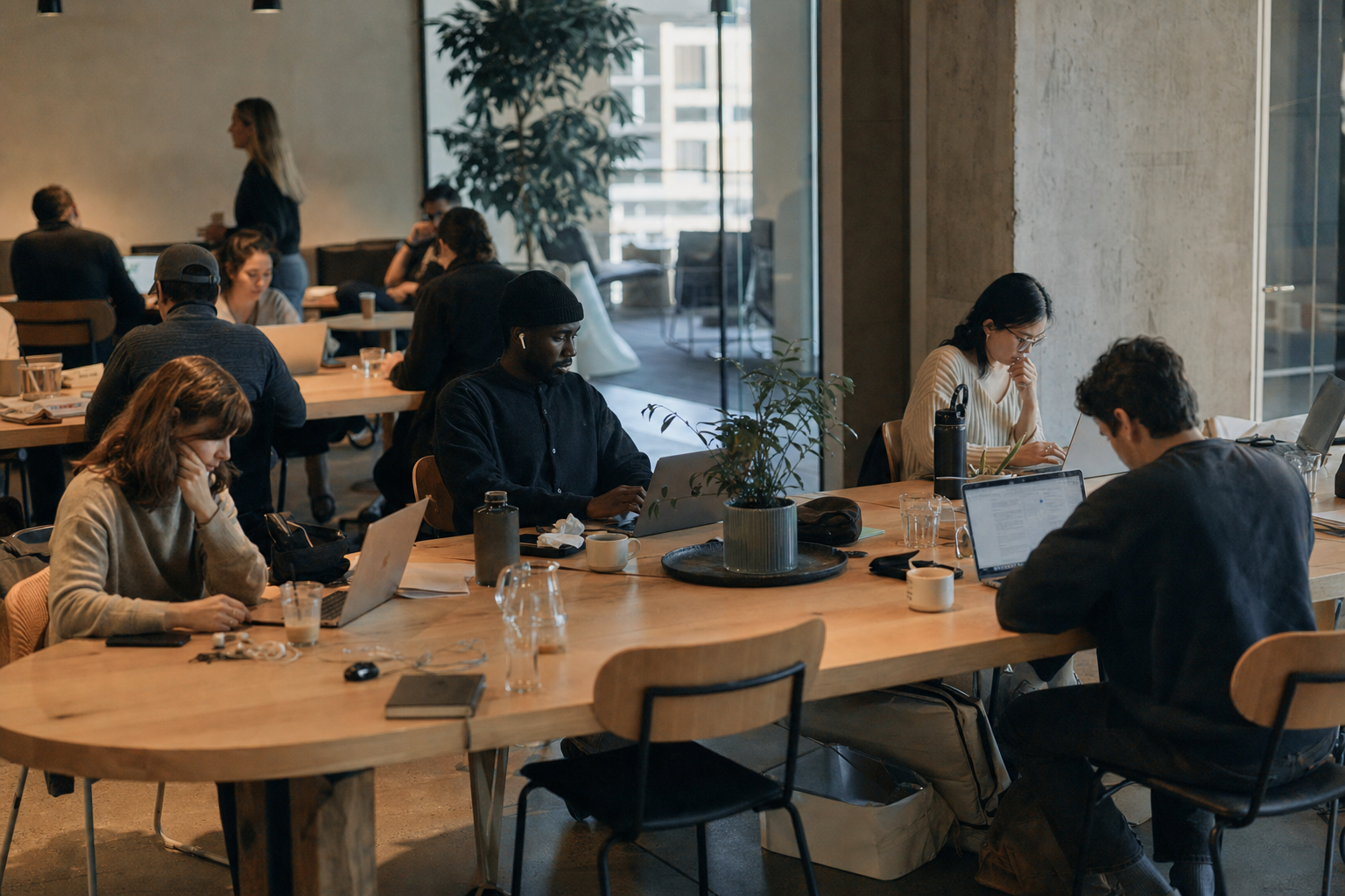 which is better: a hot desk or a dedicated desk in Giza coworking?