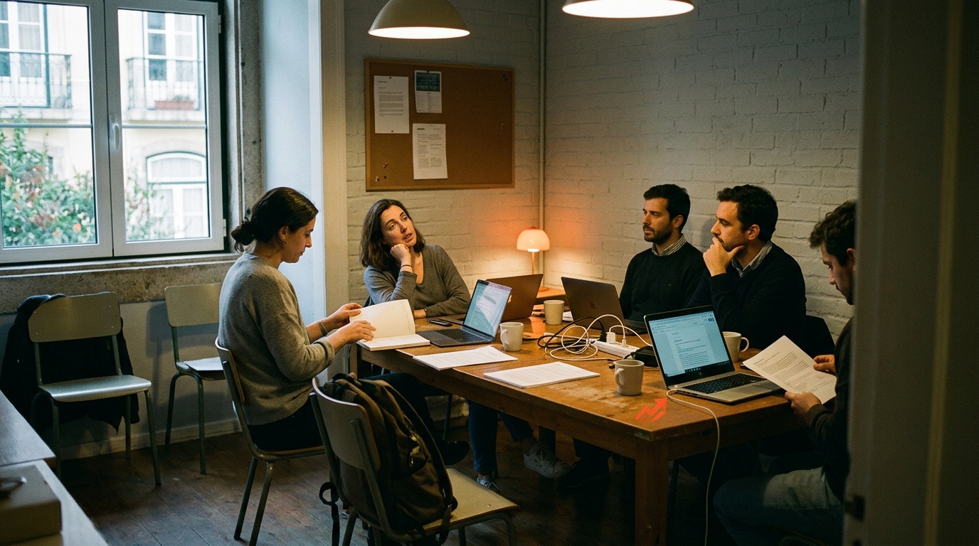 Which Lisbon coworking spaces have meeting rooms available for booking?