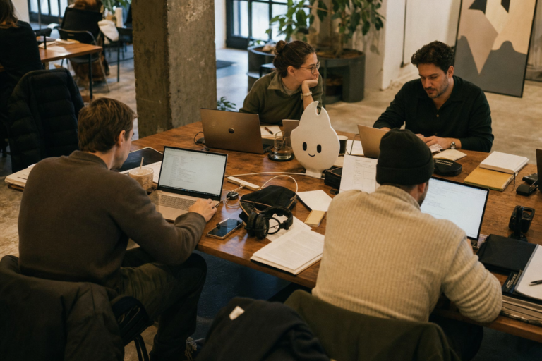 Which London workspace has good public transport links and is suitable for businesses?