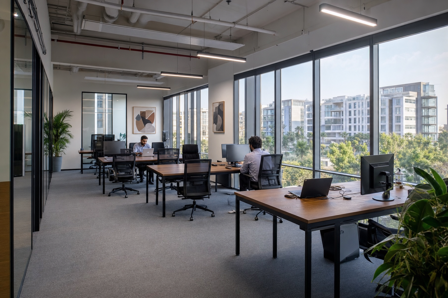 Coworking space in New Cairo vs private office rental comparison