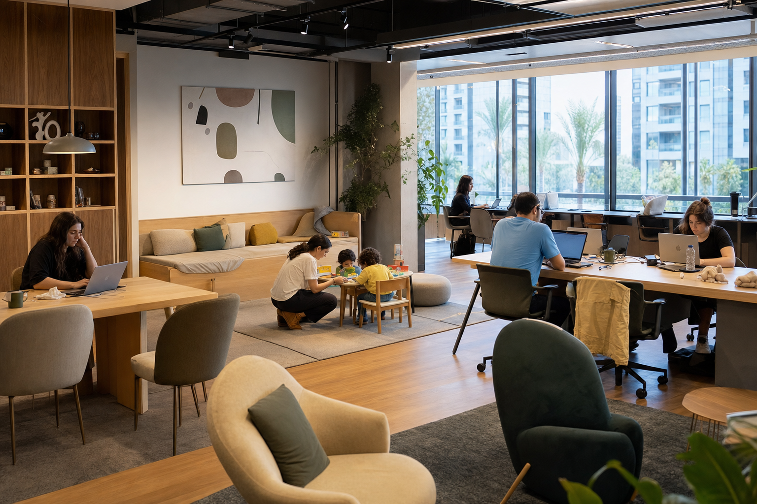 Finding a family-friendly coworking space in New Cairo for entrepreneurs with kids