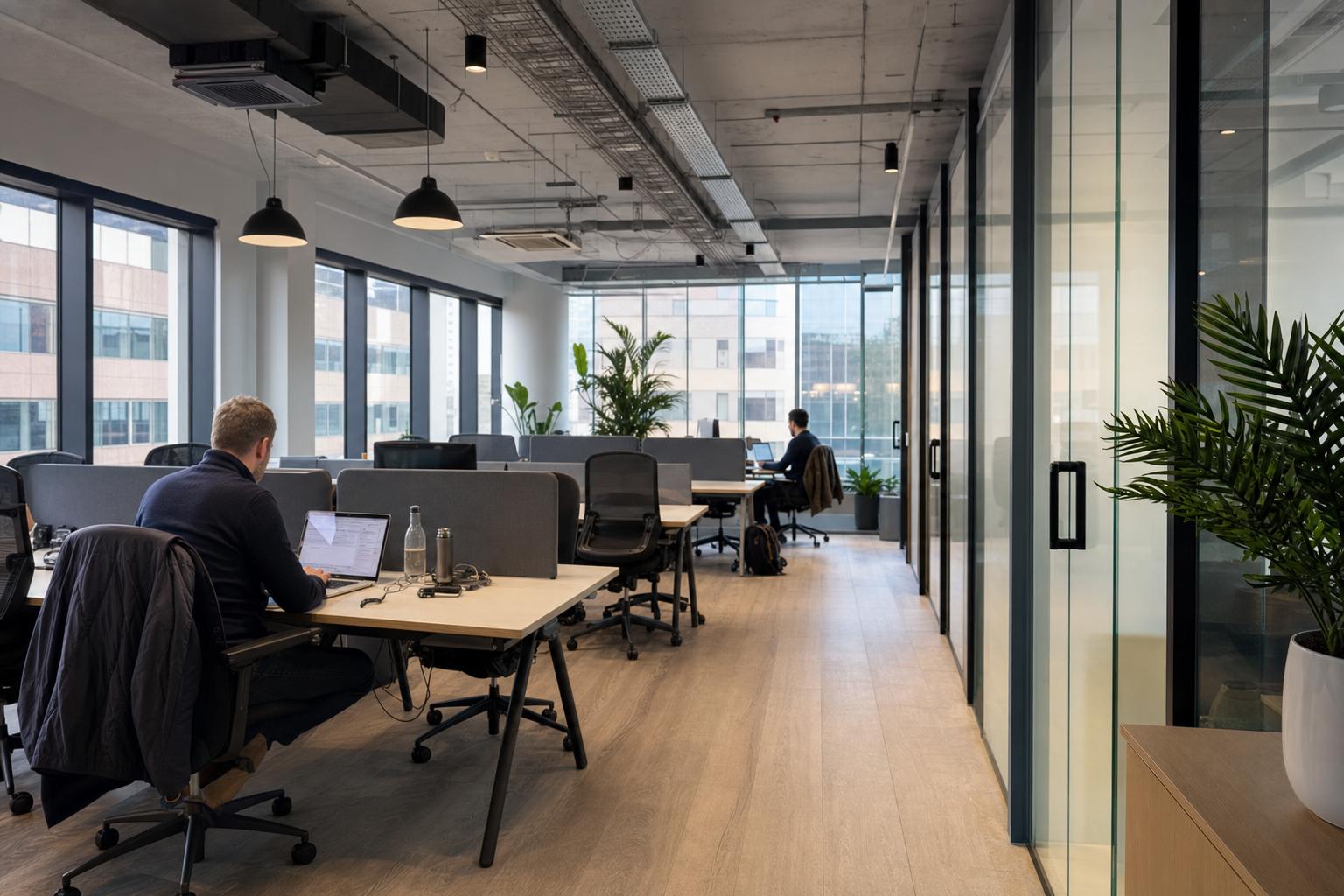 which is better: hot desk or dedicated desk in Watford?