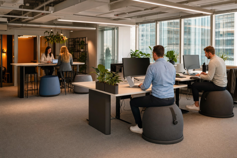 active sitting balance balls and ergonomic stools