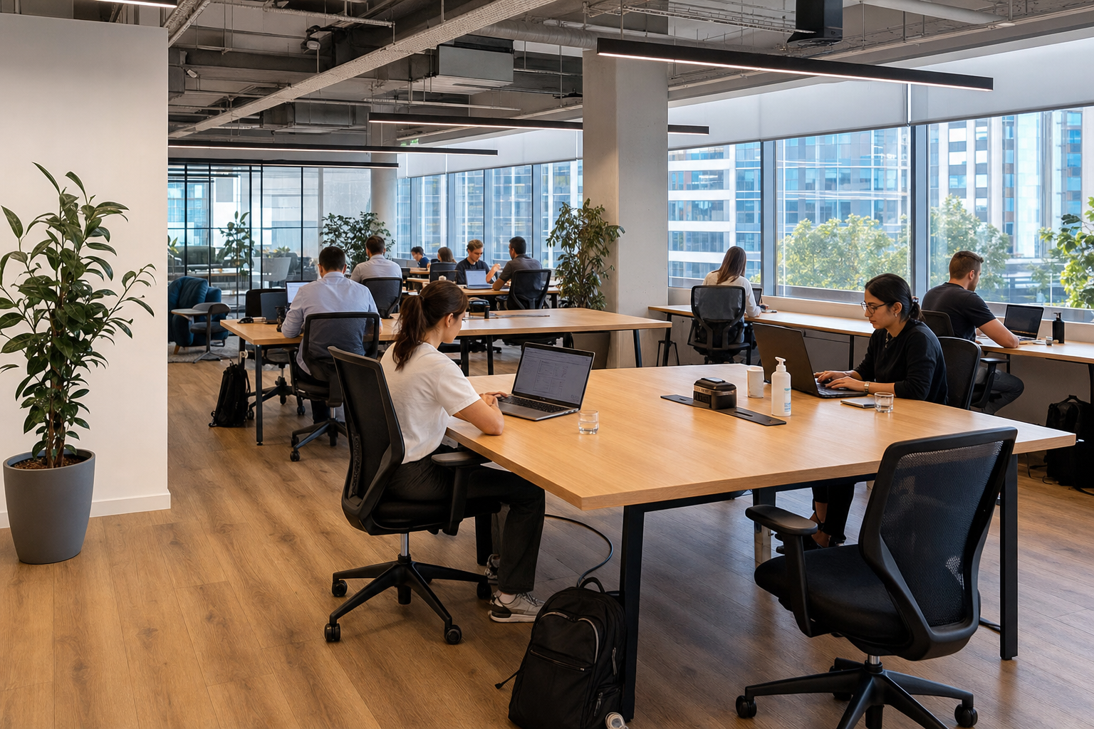 addressing hygiene concerns in a hot desk office