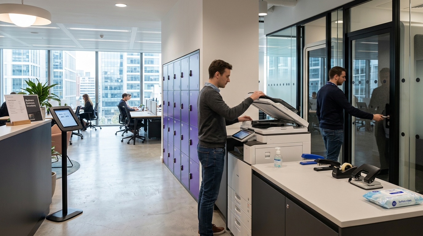 Include shared equipment and common areas