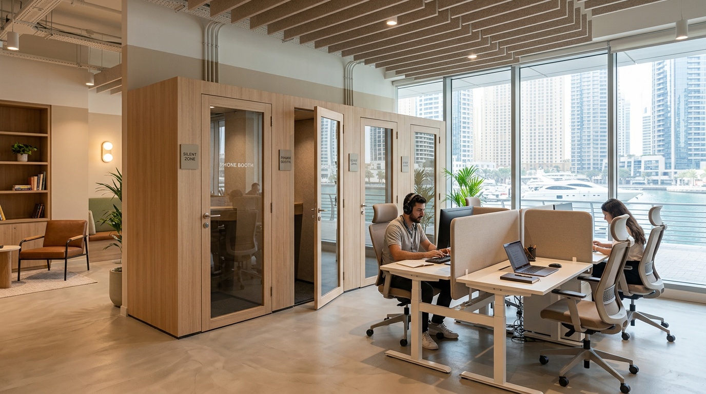 How to Book a Quiet Desk in Dubai Marina Using Hotdesk