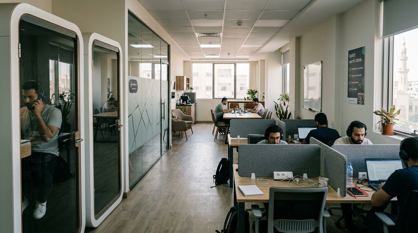 Benefits of comparing amenities at Mansoura coworking hubs