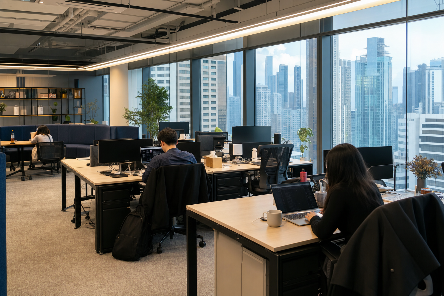 Comparing private offices versus hot desks for business teams in Hong Kong?