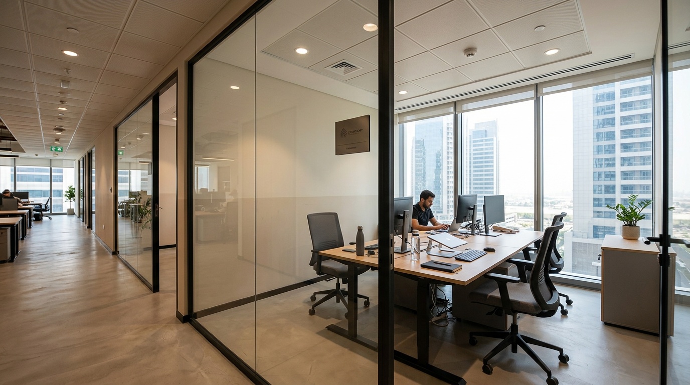 Office meeting area in Dubai