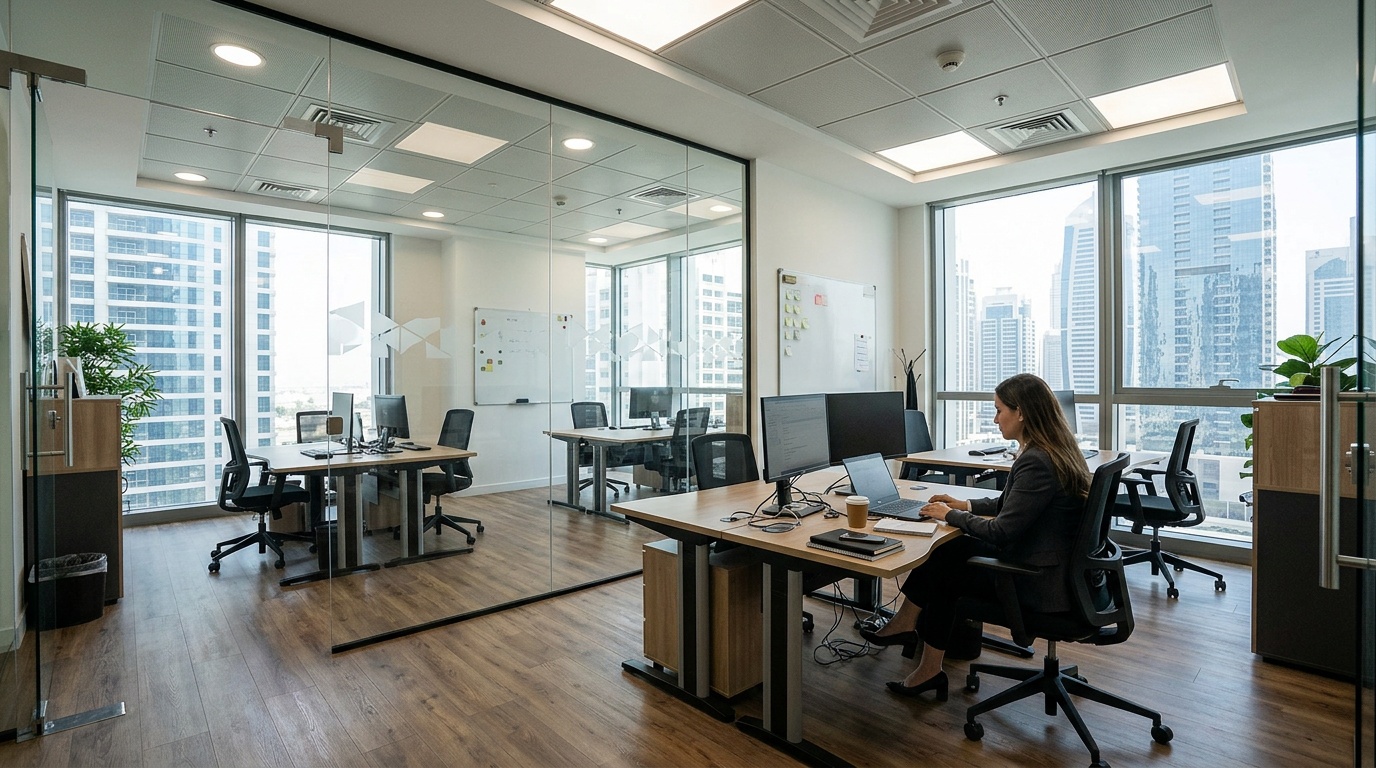 Modern office available to rent in Dubai