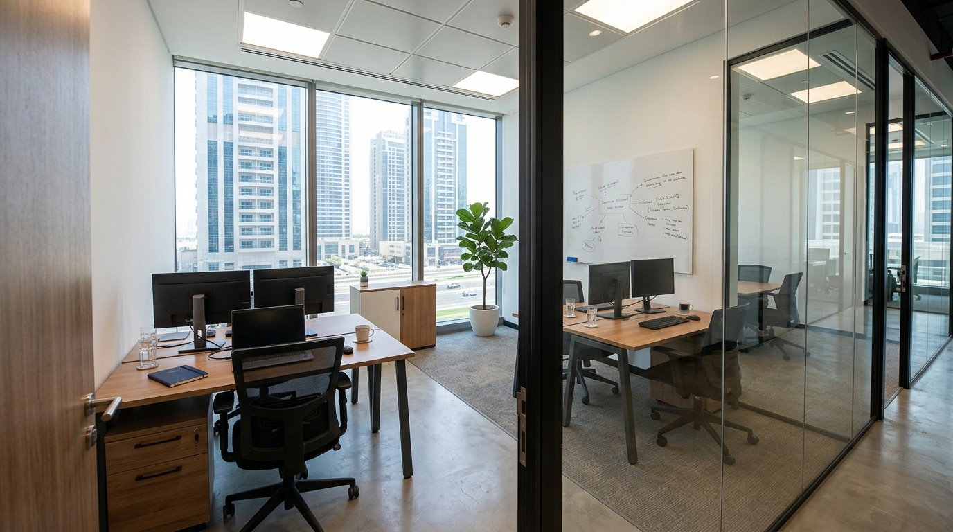 Serviced office and coworking workspace options in Dubai