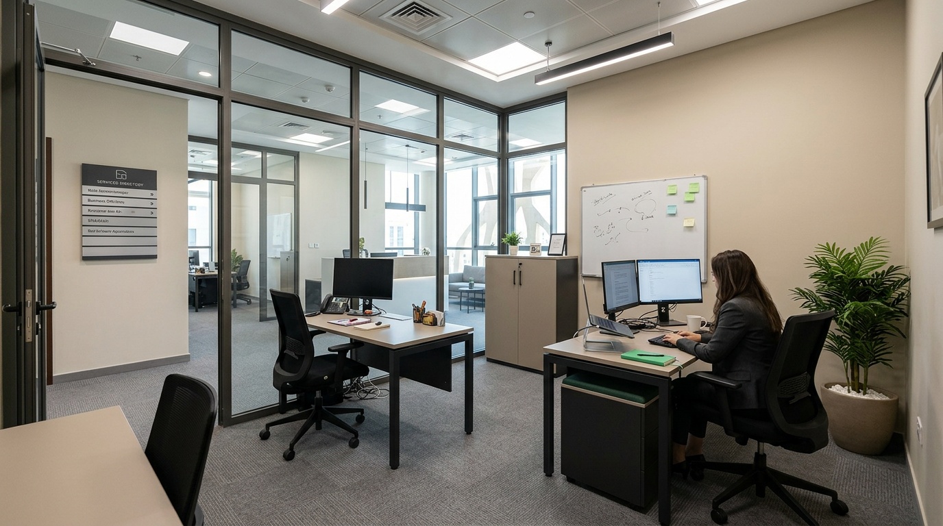 Furnished office workspace in Sharjah