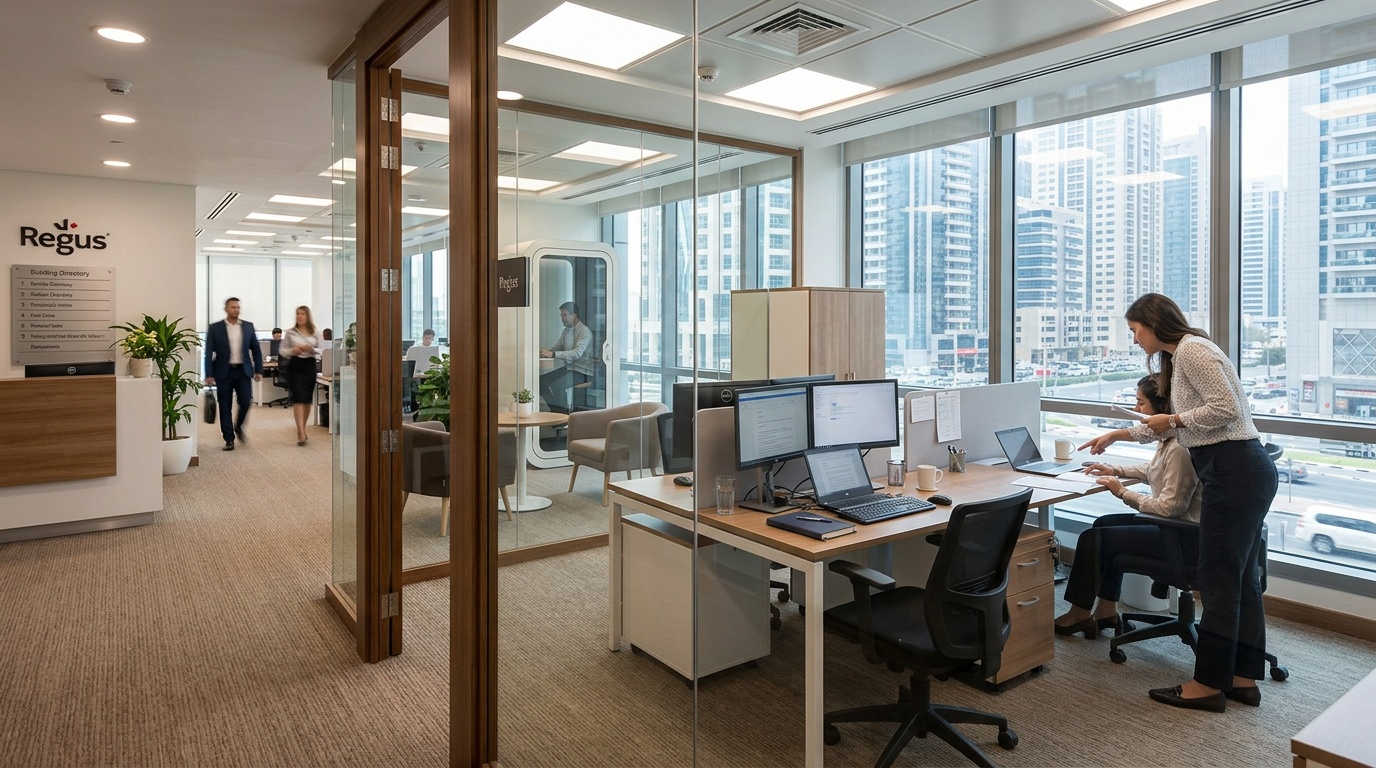 Workspace interior near Dubai World Trade Centre