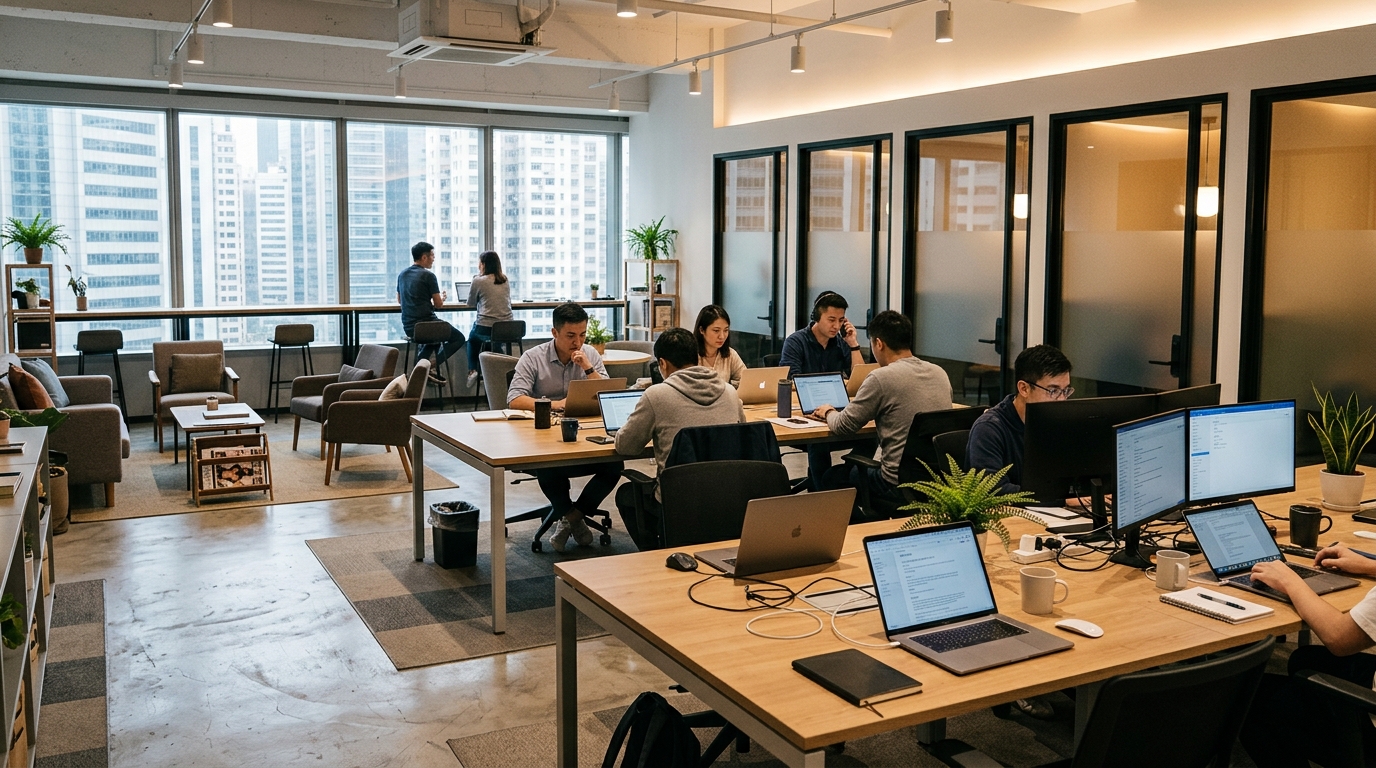 Coworking workspace options for startups in Hong Kong districts