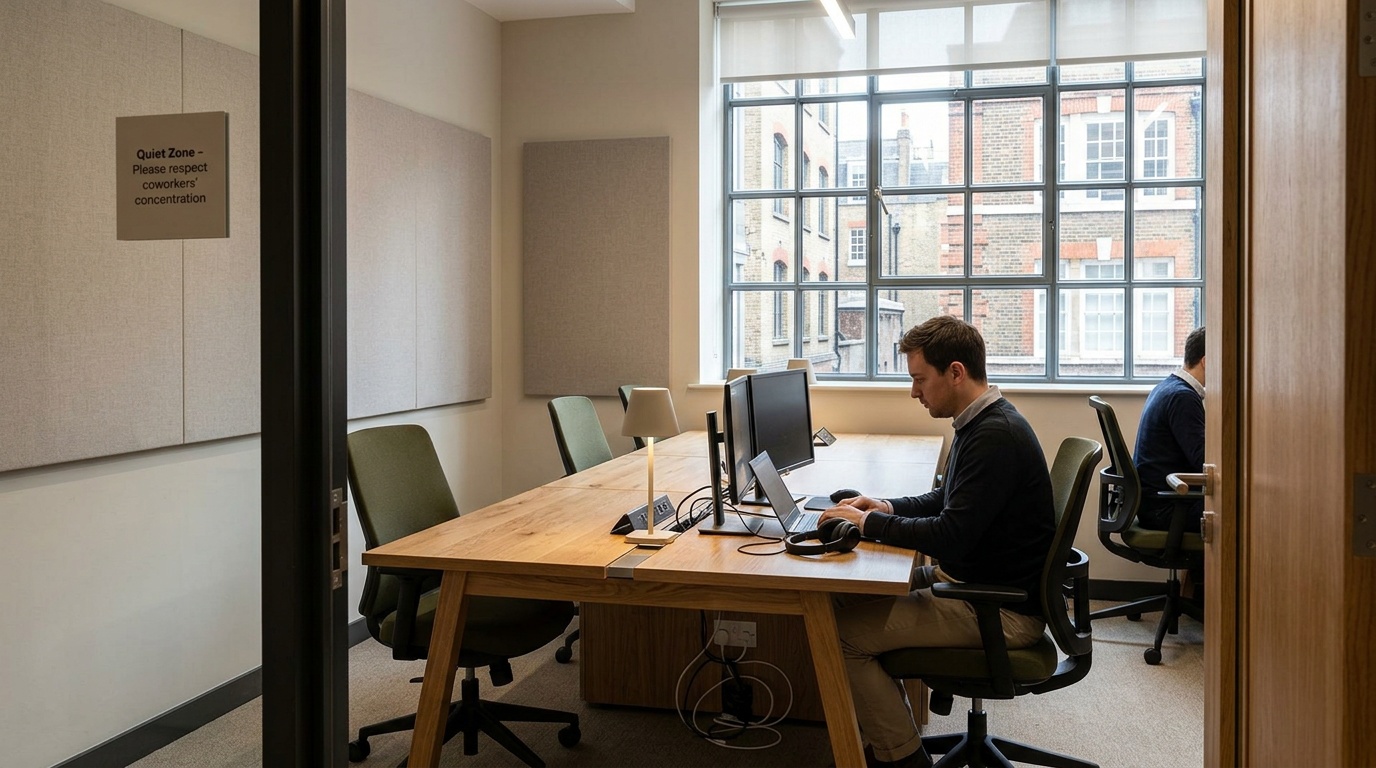 Why choose a quiet coworking space in Blackfriars?