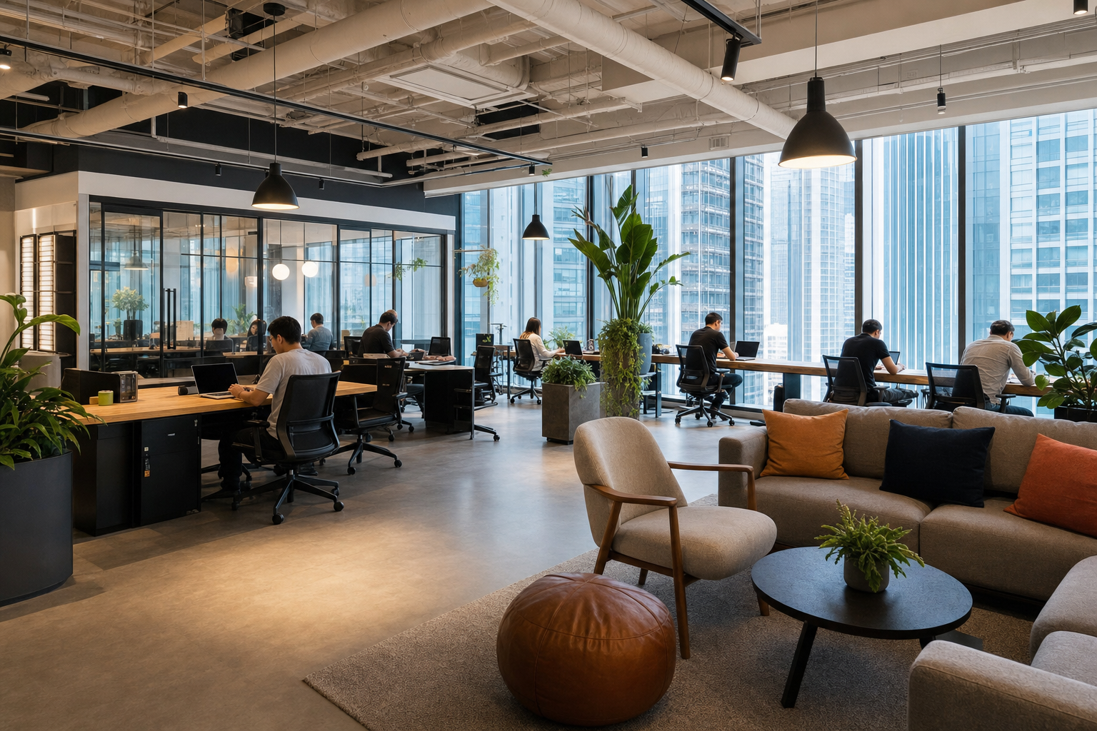Which Hong Kong coworking space offers better amenities: private offices or hot desks?