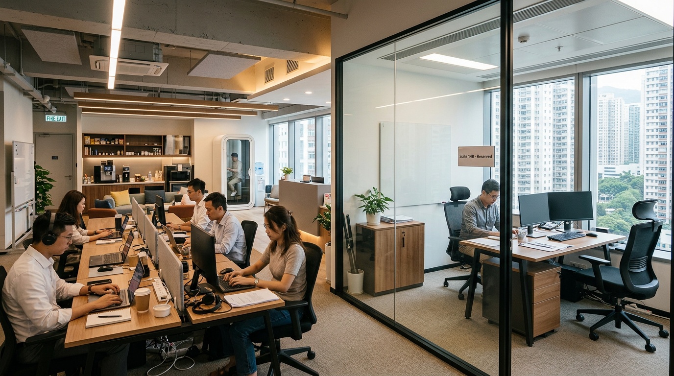 Which amenities suit your work: private offices or hot desks?